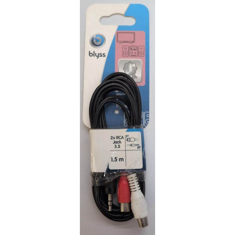 Cordon audio RCA / Jack 3.5