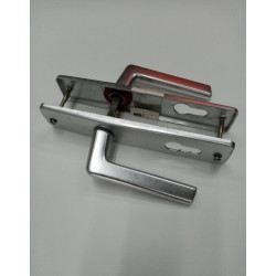 Poignée de porte en aluminium avec clé