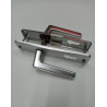 Poignée de porte en aluminium avec clé
