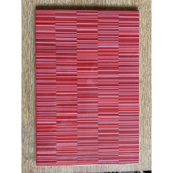 Carrelage mural - rectangle - rouge strillé