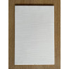 Carrelage mural - rectangle - blanc strillé
