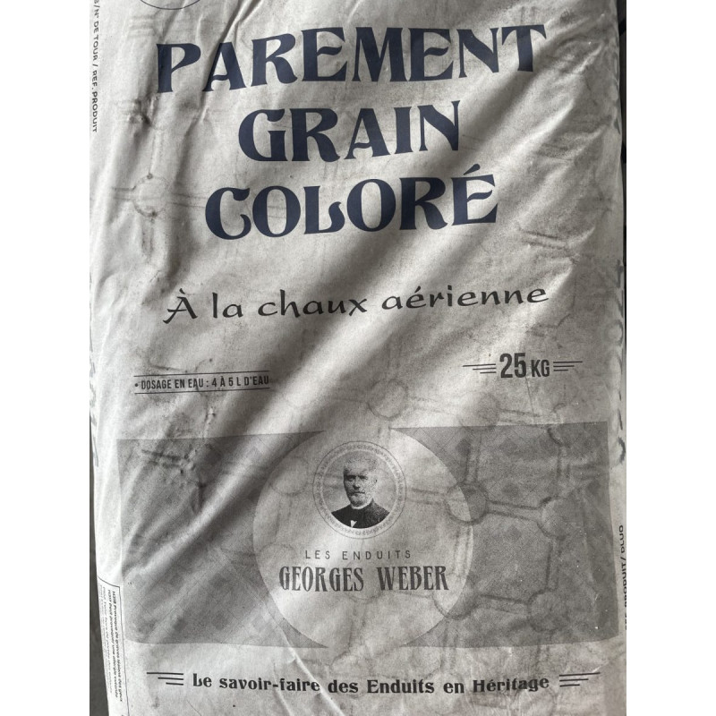 Parement grain coloré Weber