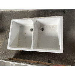 Evier timbre d'office 2 vasque