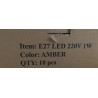 Lot de 10 ampoules filaments LED