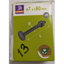 Lot 8 vis à bois