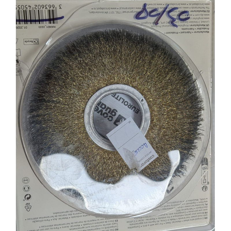 Brosse métallique pour perceuse