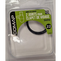 2 joints pour clapet de vidage