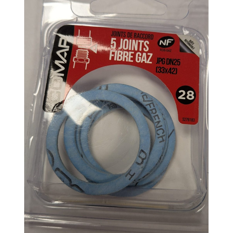 5 Joints fibre gaz