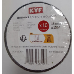 Lot de 10 Rubans adhesifs isolants