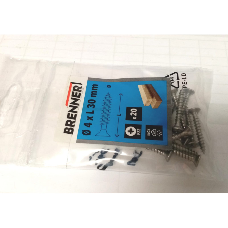 Lot de 20 vis à bois