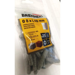 Cheville Murale lot de25