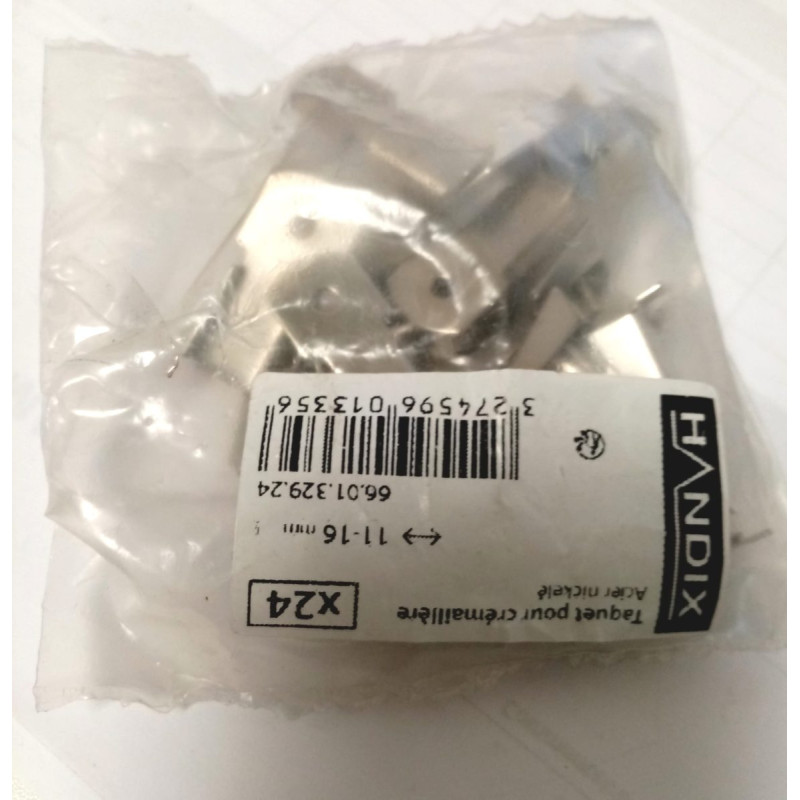 Taquet pour crémaillère lot de 24