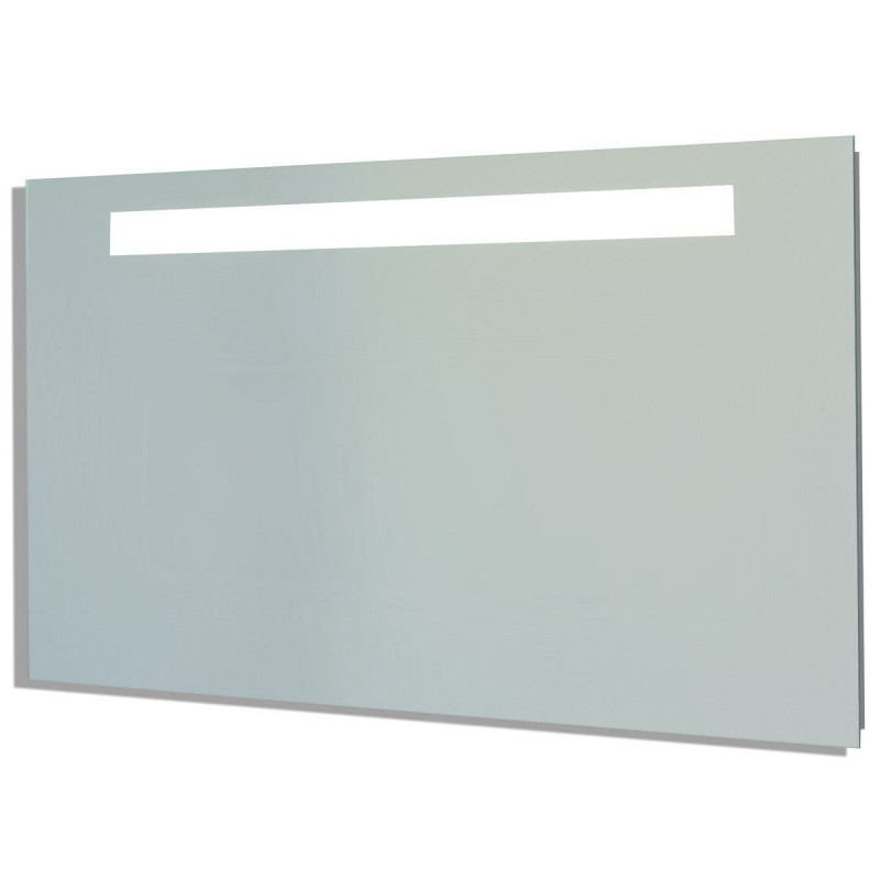 Miroir Sanijura LED Antibuée avec Horloge Intégrée