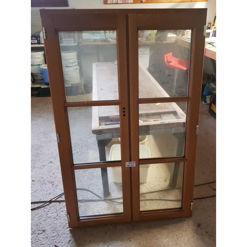 Fenêtre double vantaux double vitrage avec cadre 94.5*146.8