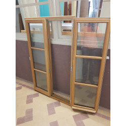 Fenêtre double vantaux double vitrage avec cadre 94.5*146.8