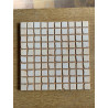 Carrelage mural - carré - mosaïque blanche